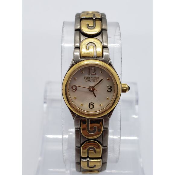Gruen Swiss Women\'s watch. Small face with gold trim. GSL034, 269, 753 main image 7